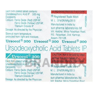 Ursocol 300 mg Sun Pharmaceuticals Industries