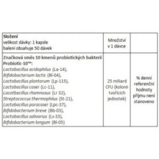 NOW Probiotic-10, probiotika, 25 miliard 50 kapsul Now foods